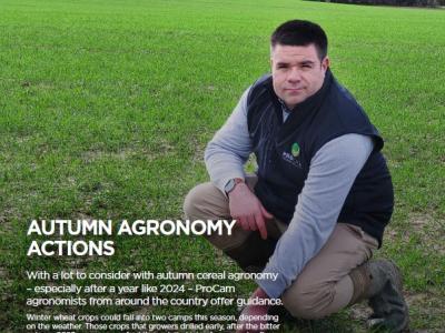 Rod Adamson in a field on the front cover of In Field Focus